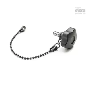 ELESA Lobe knob-VCT.63 p-M12x30-LP-C9 Black