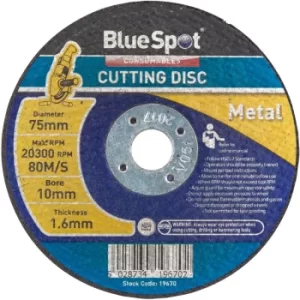 BlueSpot 19670 75mm (3") Metal Cutting Disc