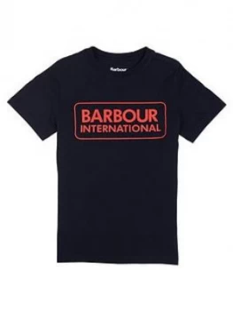 Barbour International Boys Essential Logo T-Shirt - Black