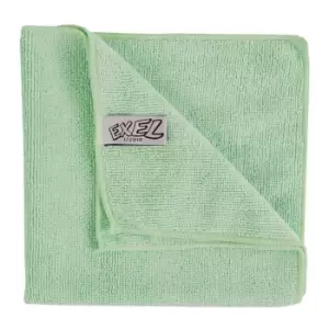 Microfibre Cloths - Pack Of 10 -Green 40x40cm