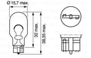 DT Spare Parts Bulb 9.78162 AUDI,A3 Schragheck (8P1),A3 Sportback (8PA),A4 Cabrio (8H7, B6, 8HE, B7),A3 Cabrio (8P7)