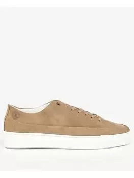 Barbour Lago Suede Trainers - Brown, Size 7, Men