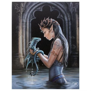 Small Water Dragon Canvas Picture by Anne Stokes