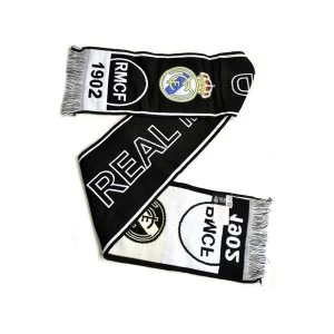 Real Madrid Black White Scarf RM4BUF12