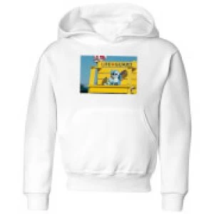 Disney Lilo And Stitch Life Guard Kids Hoodie - White - 7-8 Years - White