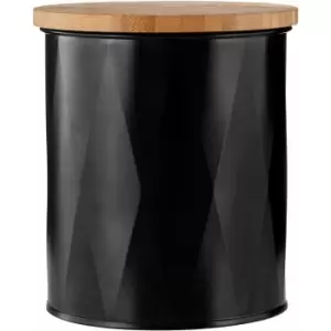 Rhombus Black Small Storage Canister - Premier Housewares