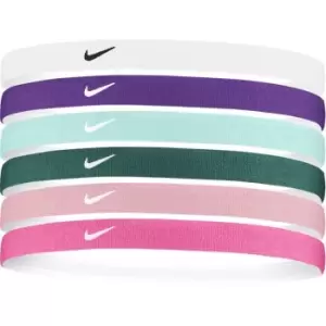 Nike Headbands 6pk Printed - White