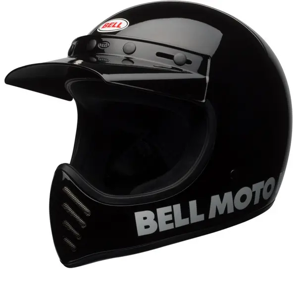 Bell Moto-3 Classic Solid Gloss Black Full Face Helmet S