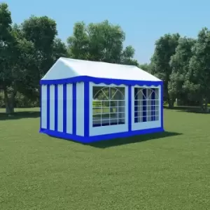 Garden Marquee PVC 3x4 m Blue and White - Blue - Vidaxl