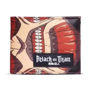 Attack On Titan Colossus Titan All-over Print and Logo Bi-Fold...