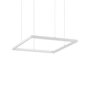 Oracle Decorative Square Integrated Pendant Light White, 3000K, 33W