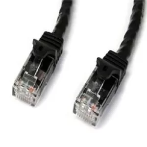 StarTech Black Gigabit Snagless RJ45 UTP Cat6 Patch Cable Patch Cord 2m