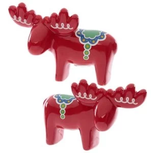 Scandi Moose Ceramic Salt and Pepper Set