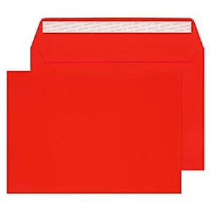 Creative Senses Velvet Envelopes C5 Peel & Seal 162 x 229mm Plain 140 gsm Red Velvet Pack of 125