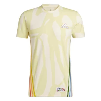 adidas Love Unites AEROREADY 3-Stripes Graphic T-S - Multicolor / Cream White / Yel