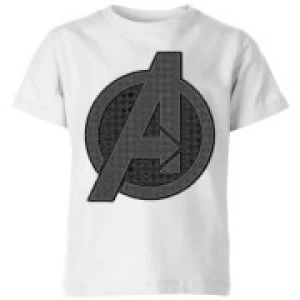 Avengers Endgame Iconic Logo Kids T-Shirt - White - 5-6 Years