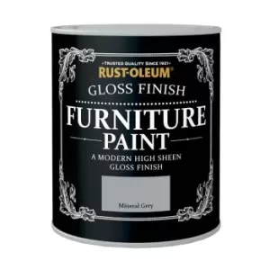 Rust-Oleum Gloss Furniture Paint - Mineral Grey - 125ml