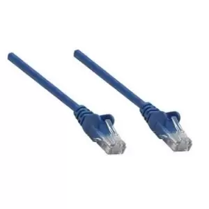 Intellinet Network Patch Cable Cat6 10m Blue Copper U/UTP PVC RJ45 Gold Plated Contacts Snagless Booted Lifetime Warranty Polybag