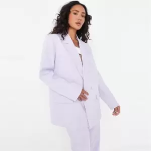 Missguided Tailored Double Breasted Blazer - Purple