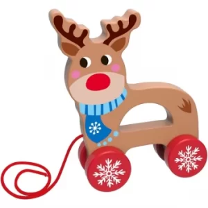 Wooden Reindeer Pull Along Toy