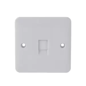 Schneider Electric Lisse White Moulded - Single Data Telephone Socket, CAT5E, RJ45, GGBL7071C5, White, Pack of 10