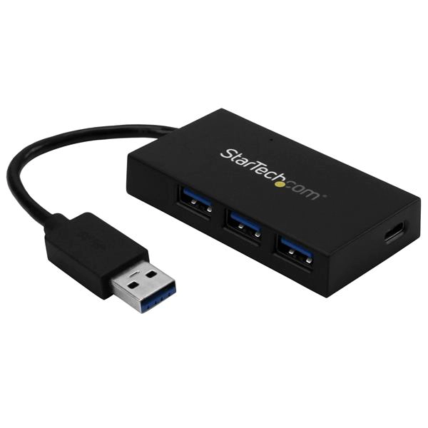 StarTech 4 Port USB Hub USB 3.0 USB A to 3x USB A and 1x USB C