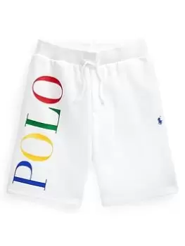 Ralph Lauren Boys Logo Shorts - White, Size 4 Years