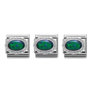 Nomination Classic Green Opal Charm Set