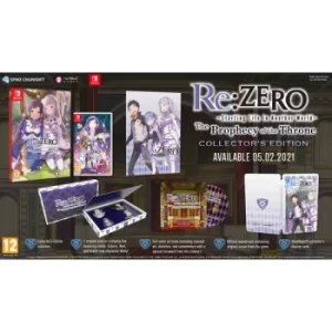 Re Zero Starting Life in Another World The Prophecy of the Throne Limited Edition Nintendo Switch Game