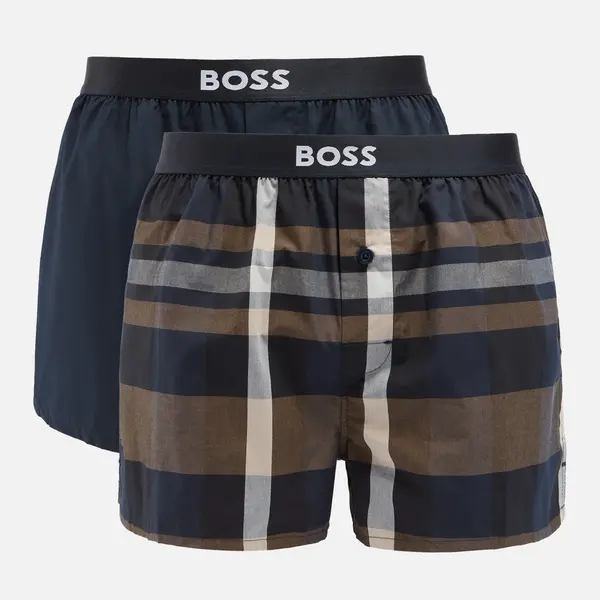 BOSS Bodywear Cotton 2-Pack Boxer Shorts - M Beige Underwear and Nightwear male 50496091-261 M