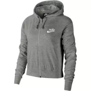 Nike Sportswear Gym Vintage Womens Full-Zip Hoodie - Grey