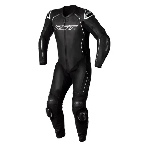 RST S1 CE Leather One Piece Suit Black White Size 44