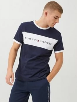 Tommy Hilfiger Logo Lounge T-Shirt - Navy