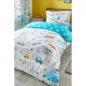 Little Transport Glow in the Dark Reversible Duvet Set