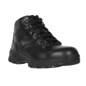 Regatta Mens Gritstone Leather Safety Boots (8 UK) (Black)