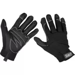 PAIR Light Palm Black Mechanics Gloves - XL - Touch Screen Index Fingertip