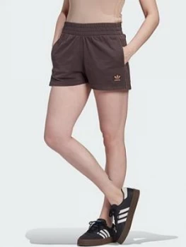 adidas Originals New Neutral 3 Stripes Short - Dark Brown, Size 18, Women