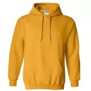 Gildan Heavy Blend Adult Unisex Hooded Sweatshirt / Hoodie (XL) (Gold)