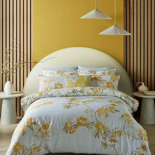 Graham & Brown Kimono Dreams Duvet Set, Super King, Yellow