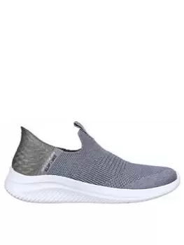 Skechers Ultra Flex 3.0-smooth Step Slip On - Grey, Size 5, Women