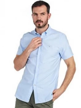 Barbour Oxford Short Sleeve Shirt - Light Blue