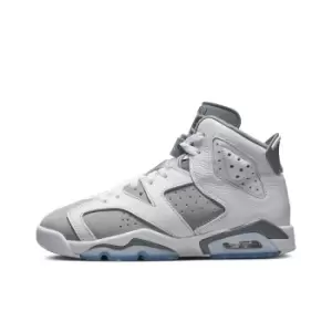 Jordan Air Jordan 6 Retro (Gs), White/Medium Grey-Cool Grey, size: 5, Unisex, Shoes grade school, 384665-100