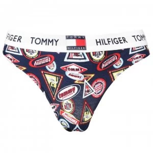 Tommy Bodywear 85 Cotton Bikini Bottoms - NAVY BADGES00O