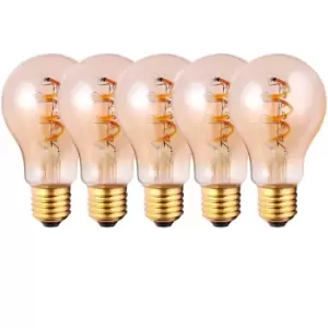 Harper Living 4 Watts E27 LED Bulbs Vintage Warm White Dimmable, Pack of 5