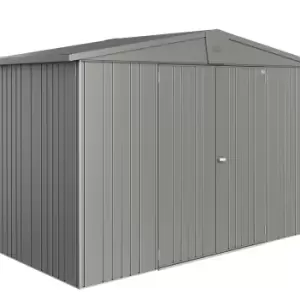 Biohort Europa Metal Garden Shed 10ft3 x 5ft1 Size 4A - Metallic Quartz Grey