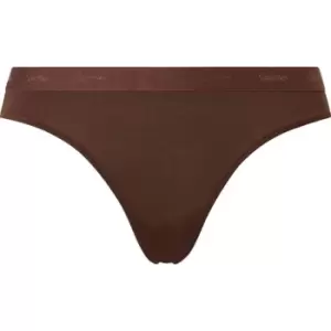 Calvin Klein Form Mid Rise Bikini - Brown