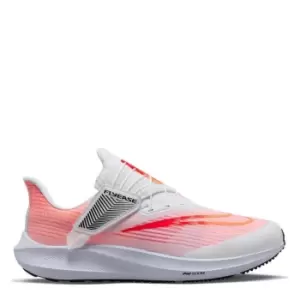 Nike Air Zoom Pegasus FlyEase Mens Easy On/Off Road Running Shoes (Extra Wide) - White