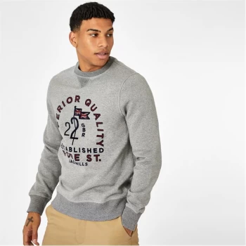 Jack Wills Keyworth Graphic Sweatshirt - Grey Marl