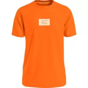 Calvin Klein Jeans Colored Address Small Box Tee - Orange