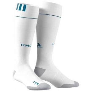 adidas Real Madrid Home Socks 2017 2018 - White/Teal